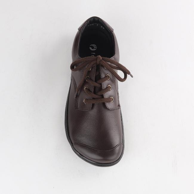 Froggie Shoes Shoes Boys Lace-up School Shoe in Brown Sizes 34-38 - 7824