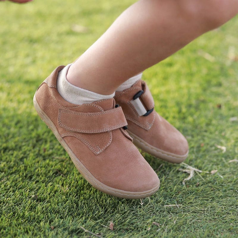 Froggie Shoes Shoes Boys Velcro Shoes with Removable Footbed in Tobacco - 12628