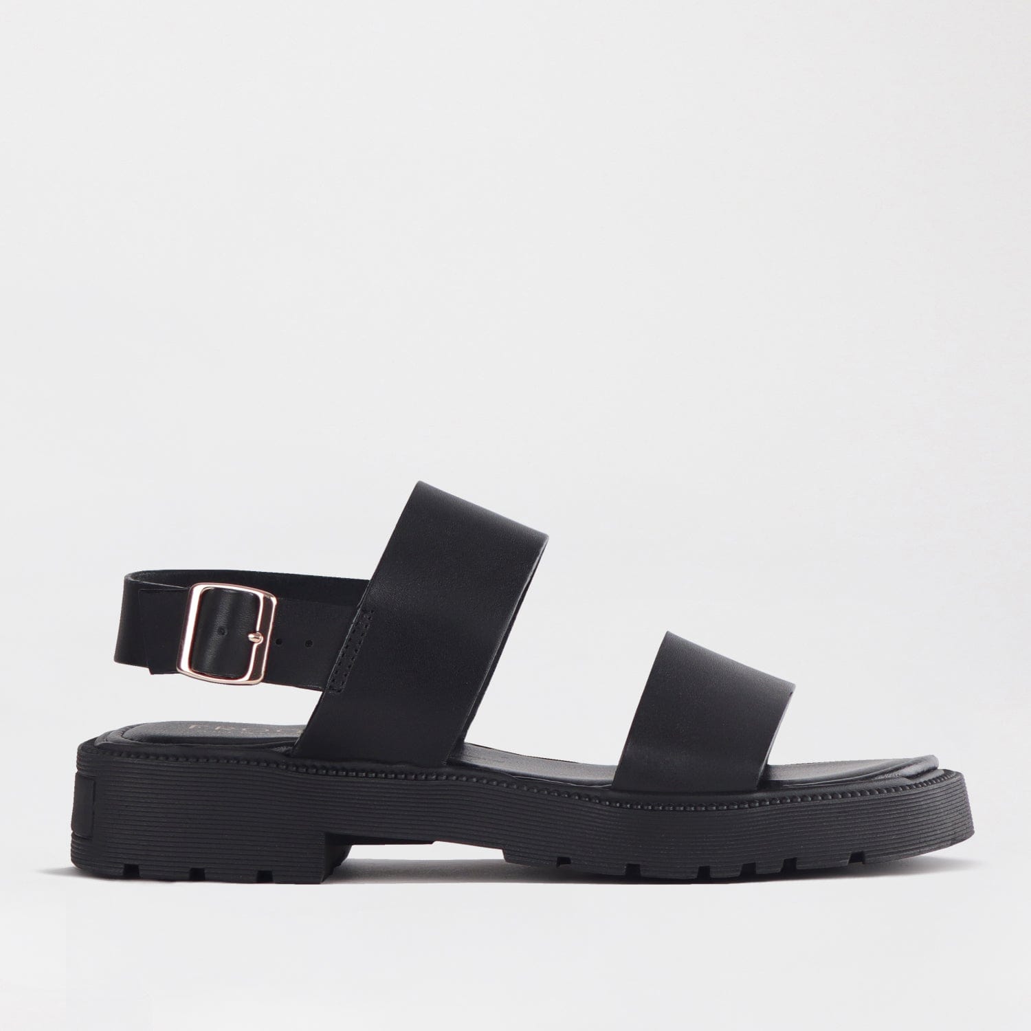 Froggie Shoes Shoes C36 / Black / 12711 Double Band Buckle Strap in Black - 12711