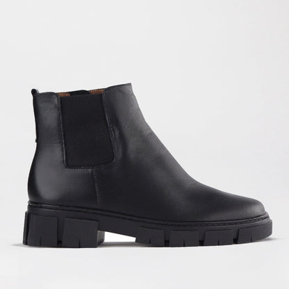 Froggie Shoes Shoes C36 / Black / 12773 Chunky Sole Ankle Boot in Black - 12773
