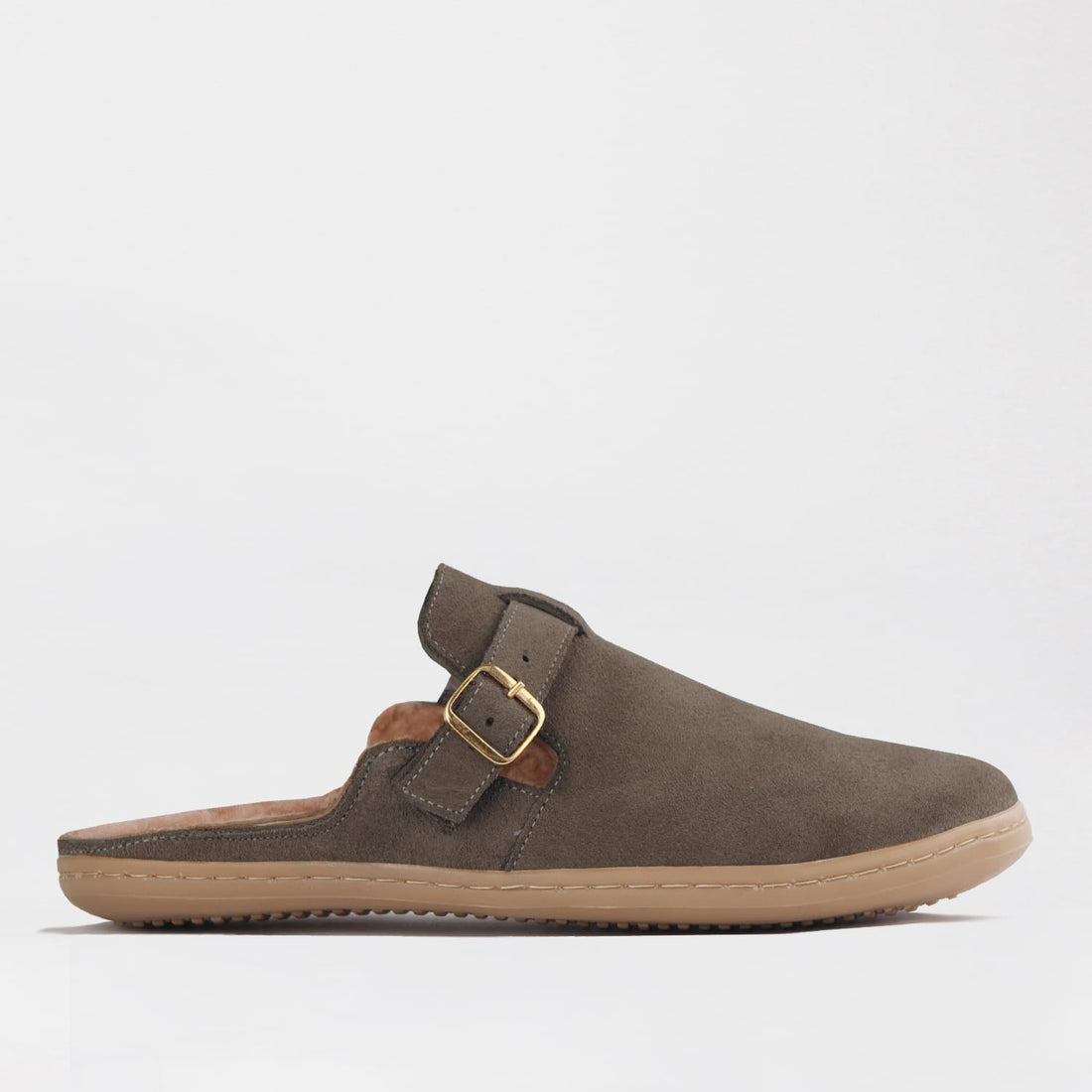 Froggie Shoes Shoes C36 / Brown / 12898 Froggie Women’s Barefoot Furlined Clog- Brown Suede-12898