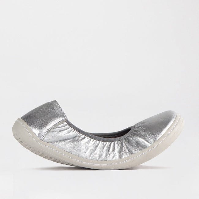 Froggie Shoes Shoes C36 / Silver Multi / 12530 Elasticated Barefoot Pump with Removable Footbed in Silver Multi - 12530