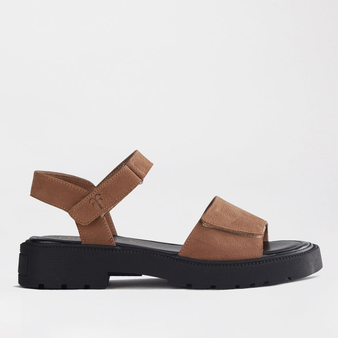 Froggie Shoes Shoes C36 / Tobacco / 12863 Chic Leather Strappy Sandal with Velcro&
