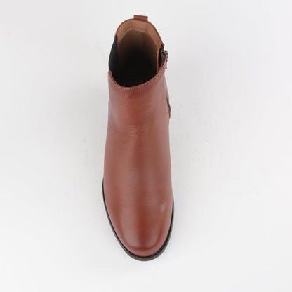 Froggie Shoes Shoes Chelsea Ankle Boots in Chestnut - 12603