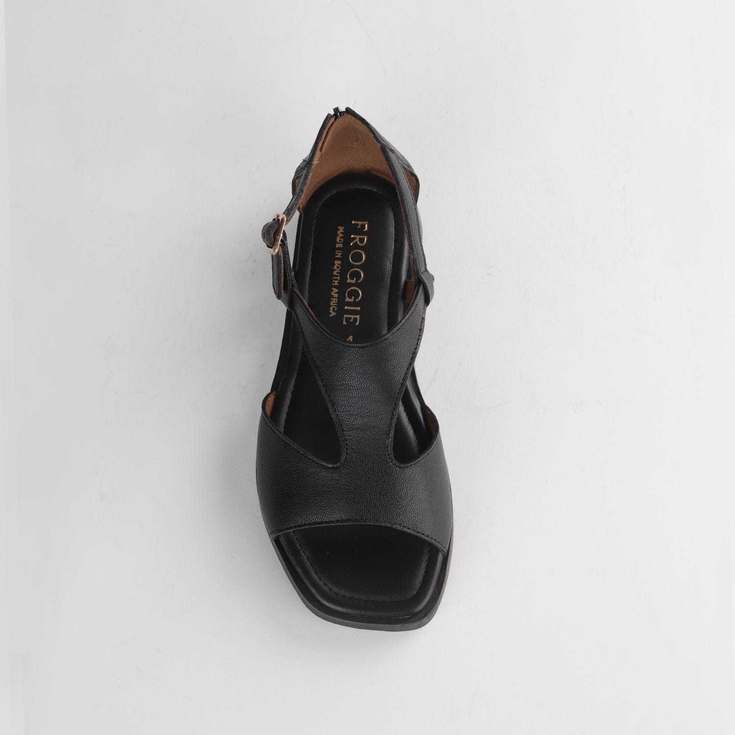 Froggie Shoes Shoes Close Back T-Bar Flat Sandal in Black - 12888