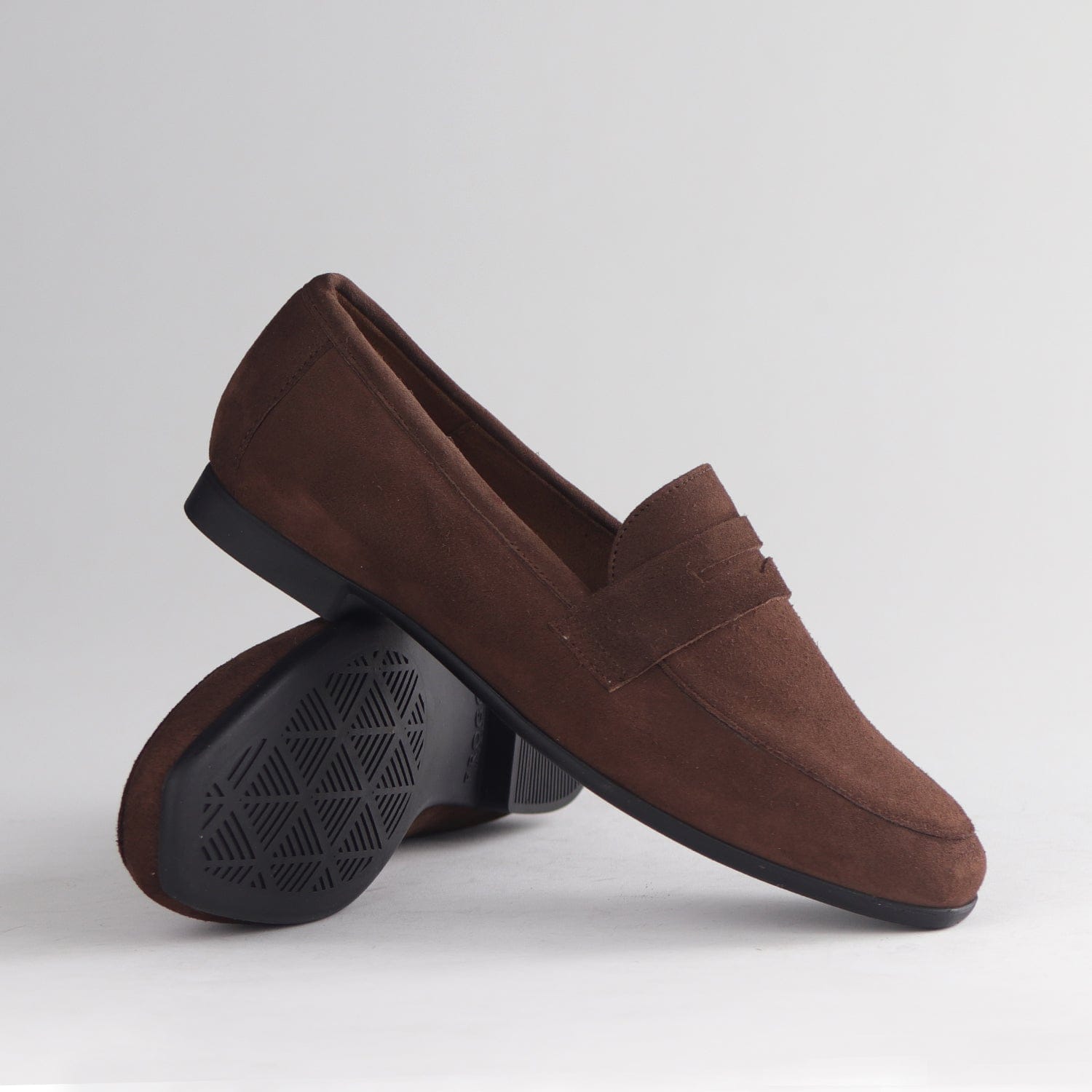 Froggie Shoes Shoes Closed Loafer Suede in Brown - 13029