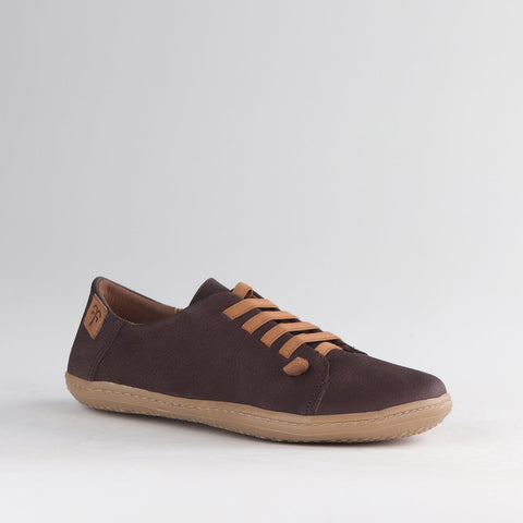 Froggie Shoes Shoes Elasticated lace Barefoot Shoe with Removable Footbed in Brown Multi - 12828