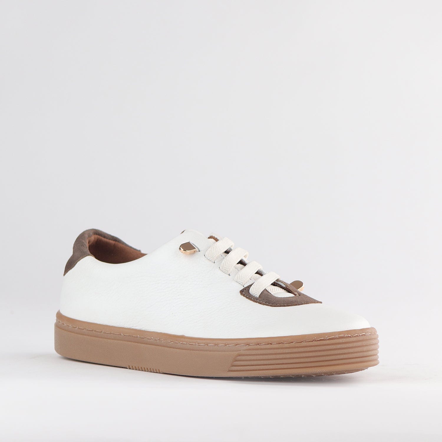 Froggie Shoes Shoes Elasticated lace-up Sneaker in White Multi - 12843