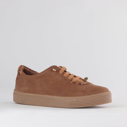 Froggie Shoes Shoes Elasticated lace-up Sneaker with Removable Footbed in Tobacco Multi - 12843