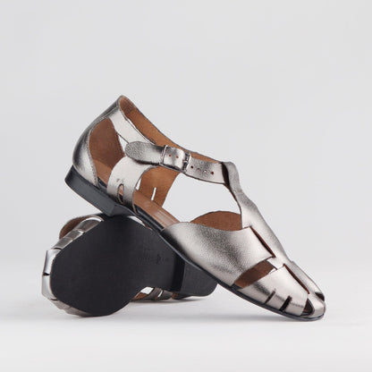Froggie Shoes Shoes Fisherman Sandal in Pewter - 12674