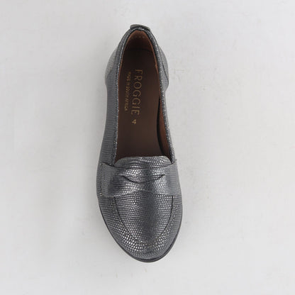 Froggie Shoes Shoes Flat Loafer in Pewter - 11374
