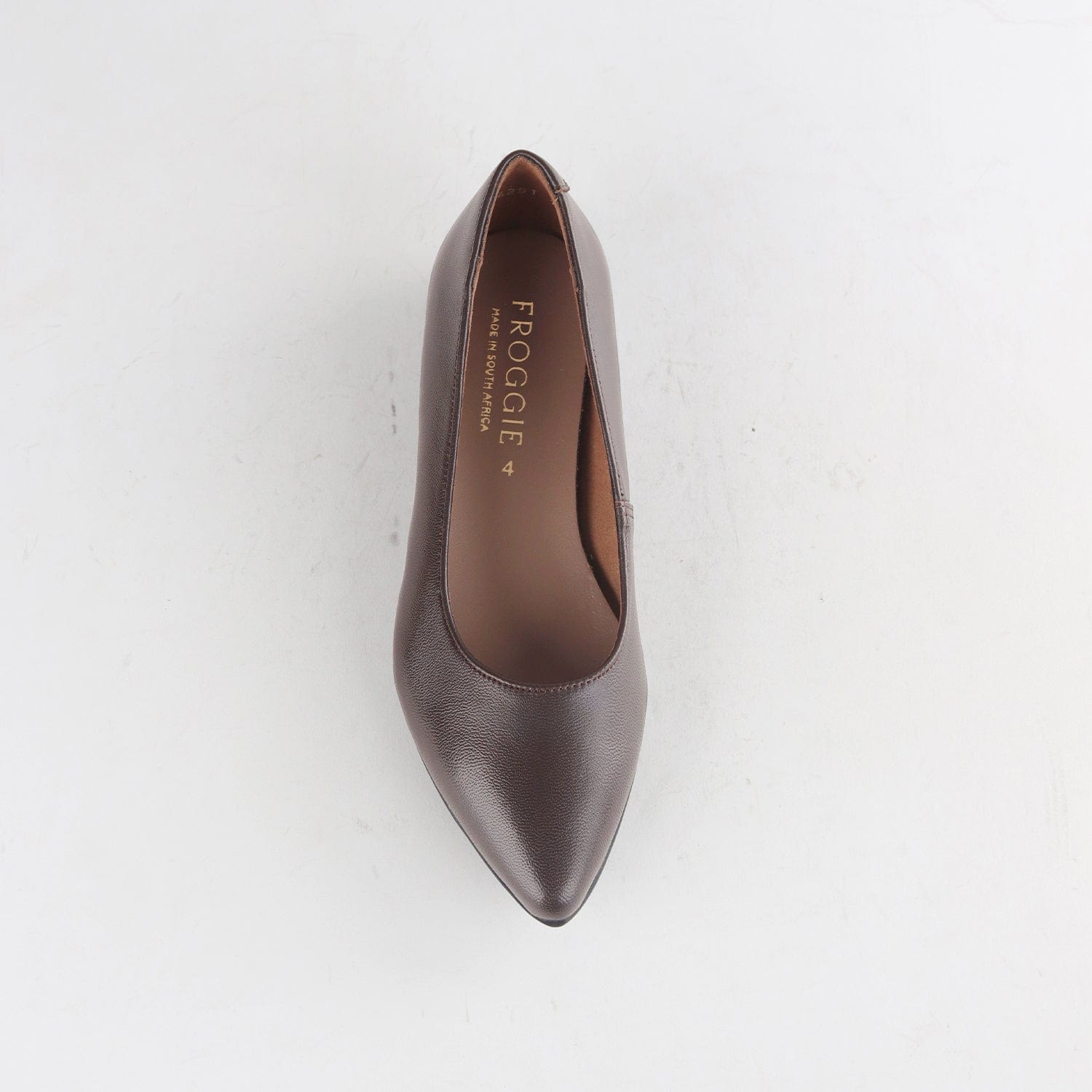 Froggie Shoes Shoes Flat Pointed Court Shoe in Brown - 12713