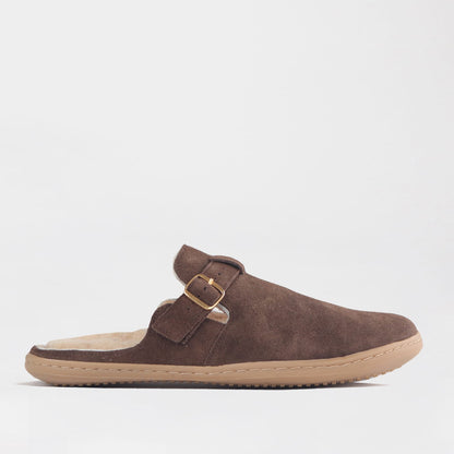 Froggie Shoes Shoes Froggie Women’s Barefoot Furlined Clog- Brown Suede-12898
