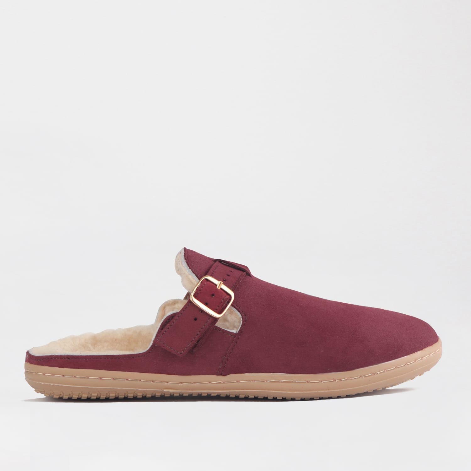 Froggie Shoes Shoes Froggie Women’s Barefoot Furlined Clog- Burgundy Suede-12898