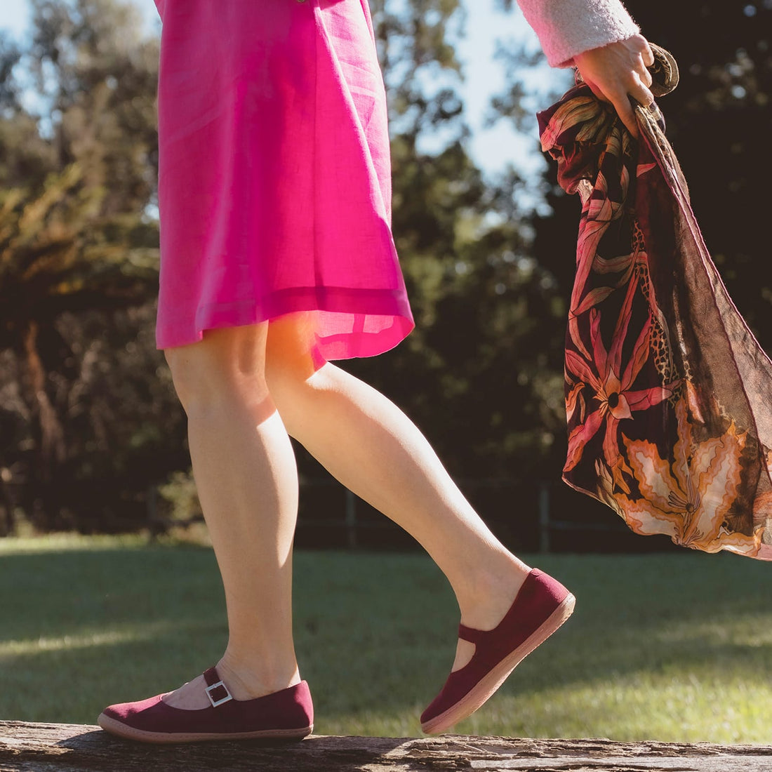 Froggie Shoes Shoes Froggie Women’s Barefoot Mary Jane- Removable Footbed- Burgandy Suede -12972