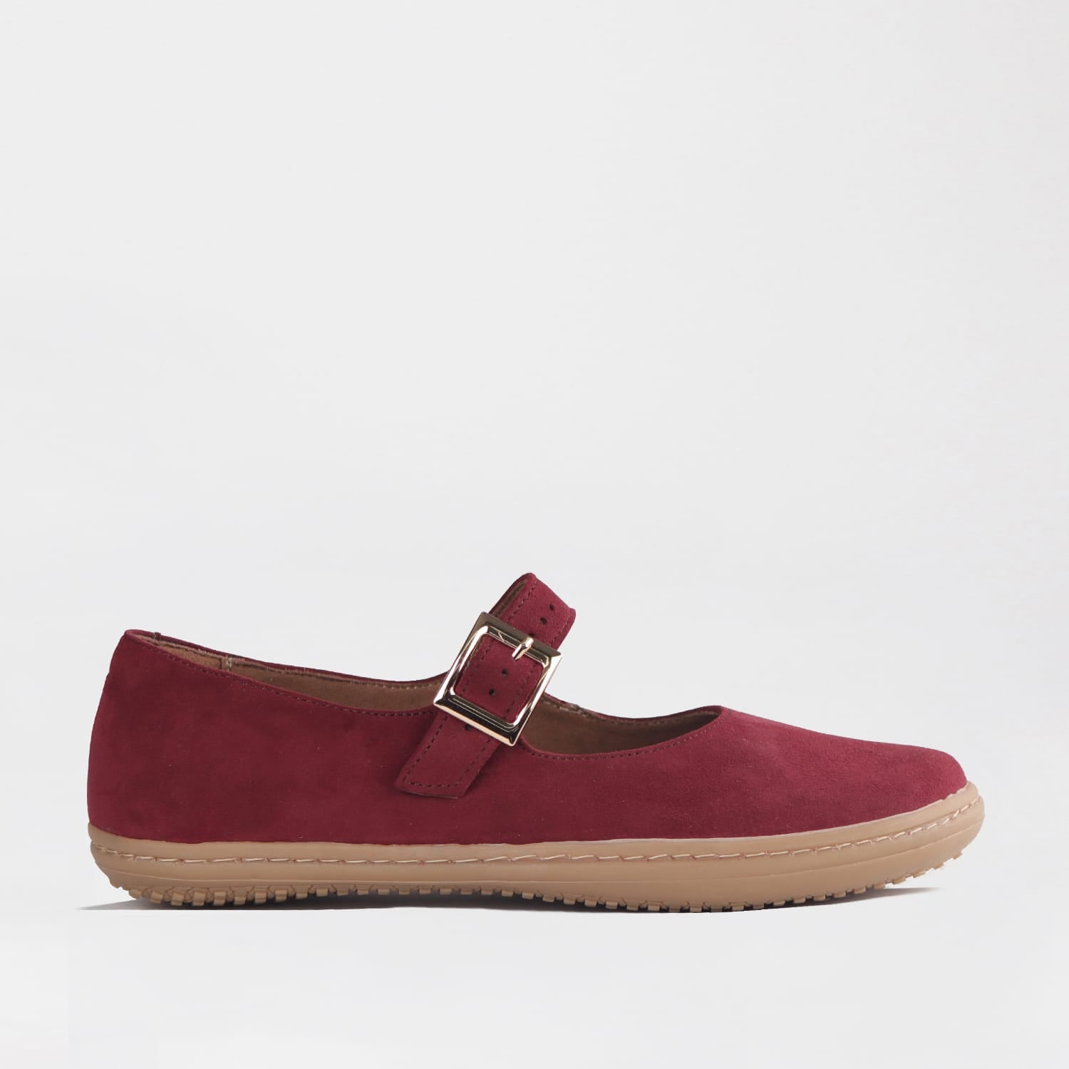 Froggie Shoes Shoes Froggie Women’s Barefoot Mary Jane- Removable Footbed- Burgandy Suede -12972
