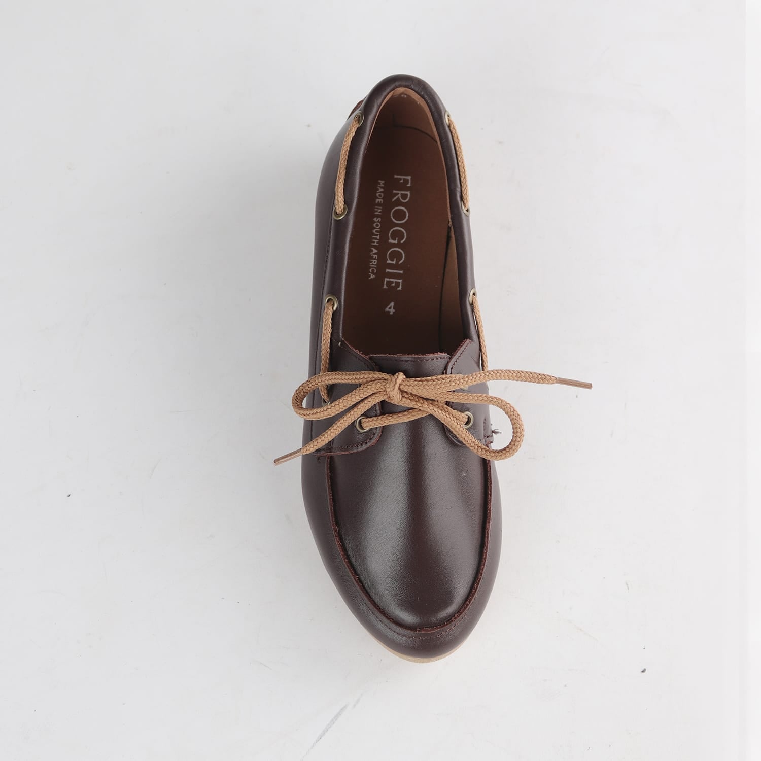Leather Boat Style Shoes with Memory Foam – Froggie Shoes