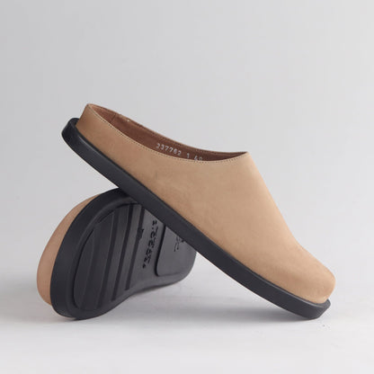 Froggie Shoes Shoes Froggie Women’s Clog- Beige Suede Leather- 13008