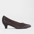 Froggie Shoes Shoes Froggie Women’s Kitten Heel Court Shoe-Brown Leather - 13007