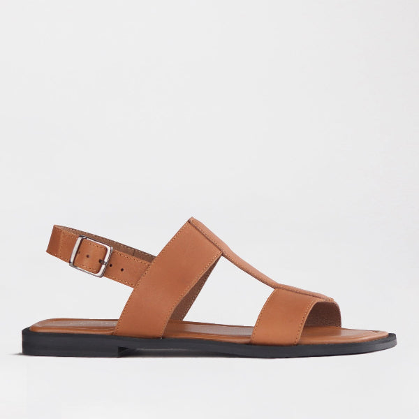 Froggie Shoes Shoes Grecian inspired Flat Sandal in Tan - 12891