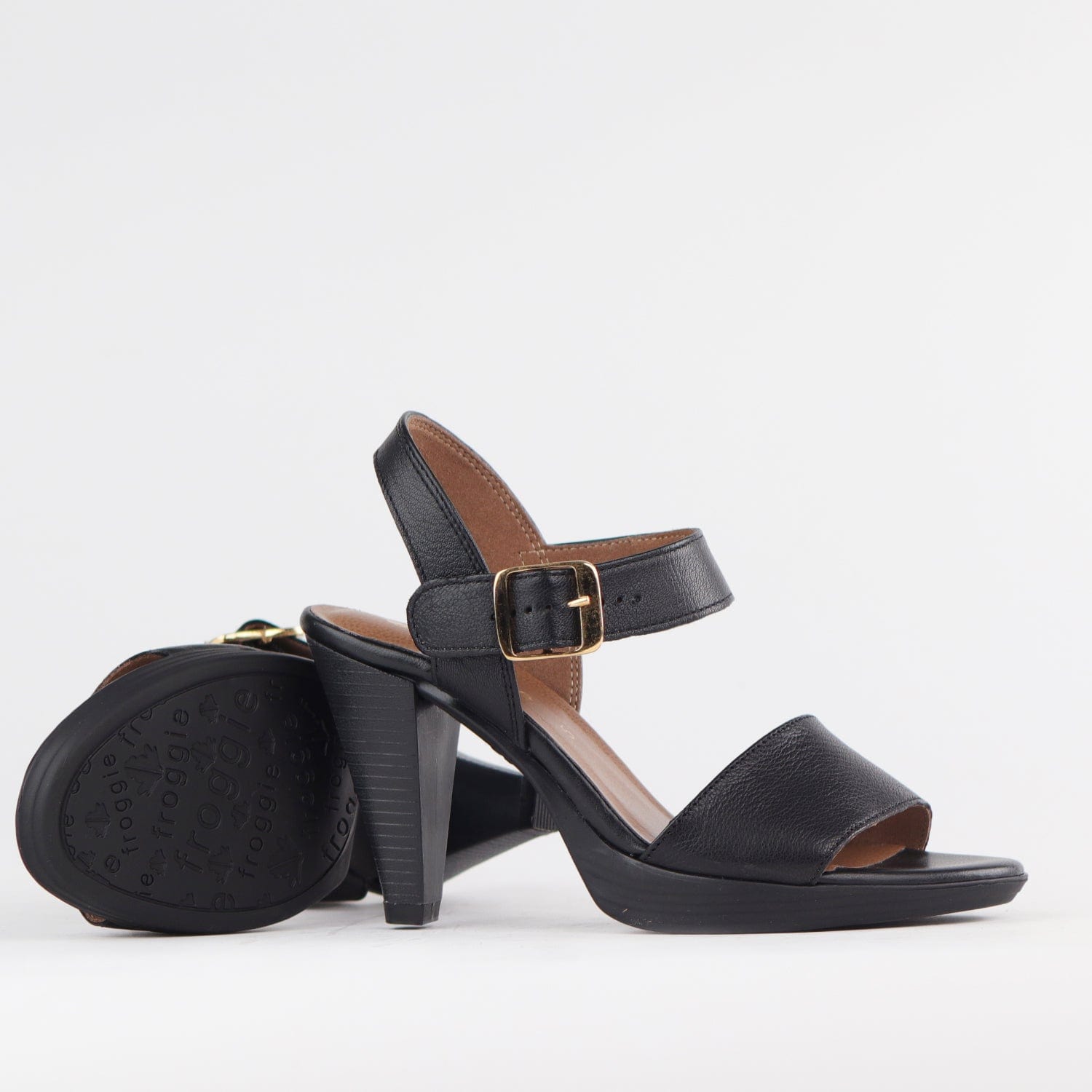 Froggie Shoes Shoes High heel Slingback Sandals in Black Multi - 12511