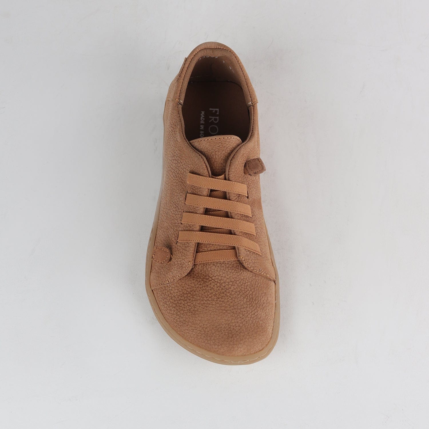 Froggie Shoes Shoes Lace-up Barefoot Shoe with Removable Footbed in Tobacco - 12828