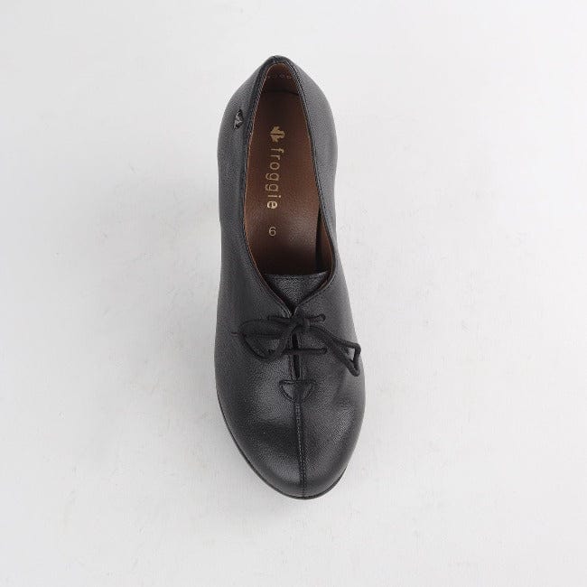 High Heel Lace-Up Shoe in Black - Froggie | Leather Shoes | South ...