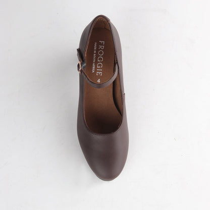 Froggie Shoes Shoes Mary Jane With Block Heel in Brown - 13020