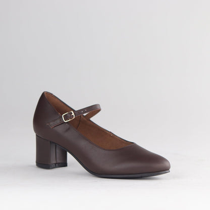 Froggie Shoes Shoes Mary Jane With Block Heel in Brown - 13020