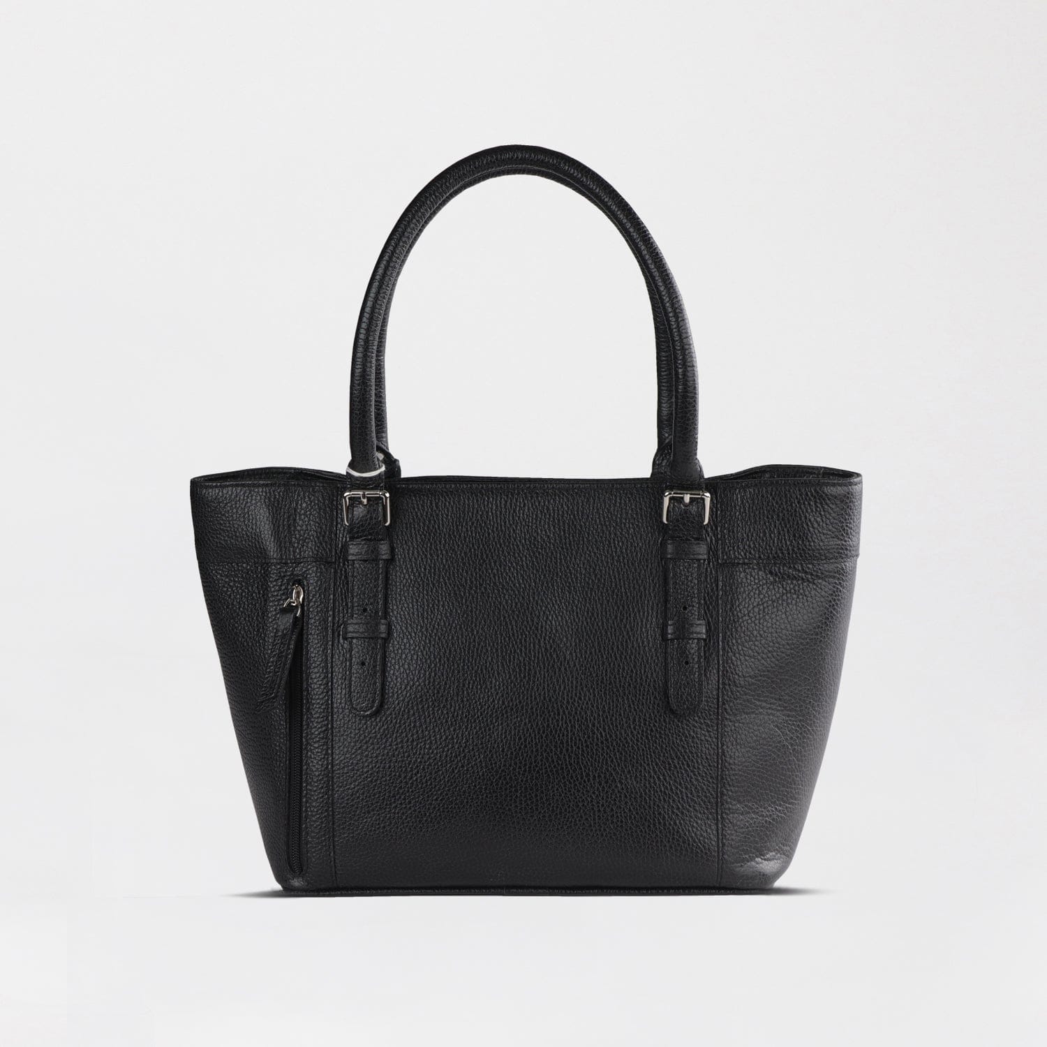 Froggie Shoes Shoes non / Black / 202-955 Effortless Elegance Bella Bianca Black Leather Tote - 202-955