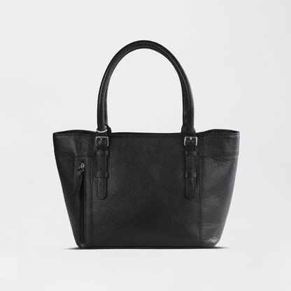 Froggie Shoes Shoes non / Black / 202-955 Effortless Elegance Bella Bianca Black Leather Tote - 202-955
