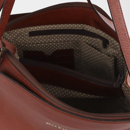 Froggie Shoes Shoes non / Tan / 202-962 Bella Bianca Shoulder Bag Tan Leather - 202-962