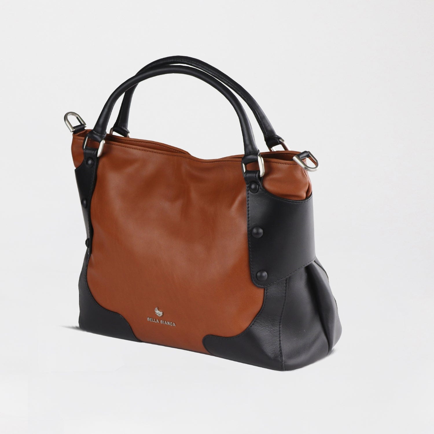 Froggie Shoes Shoes non / Tan Multi / 202-955 Bella Bianca Two-Tone Leather Satchel Tan Multi - 202-956