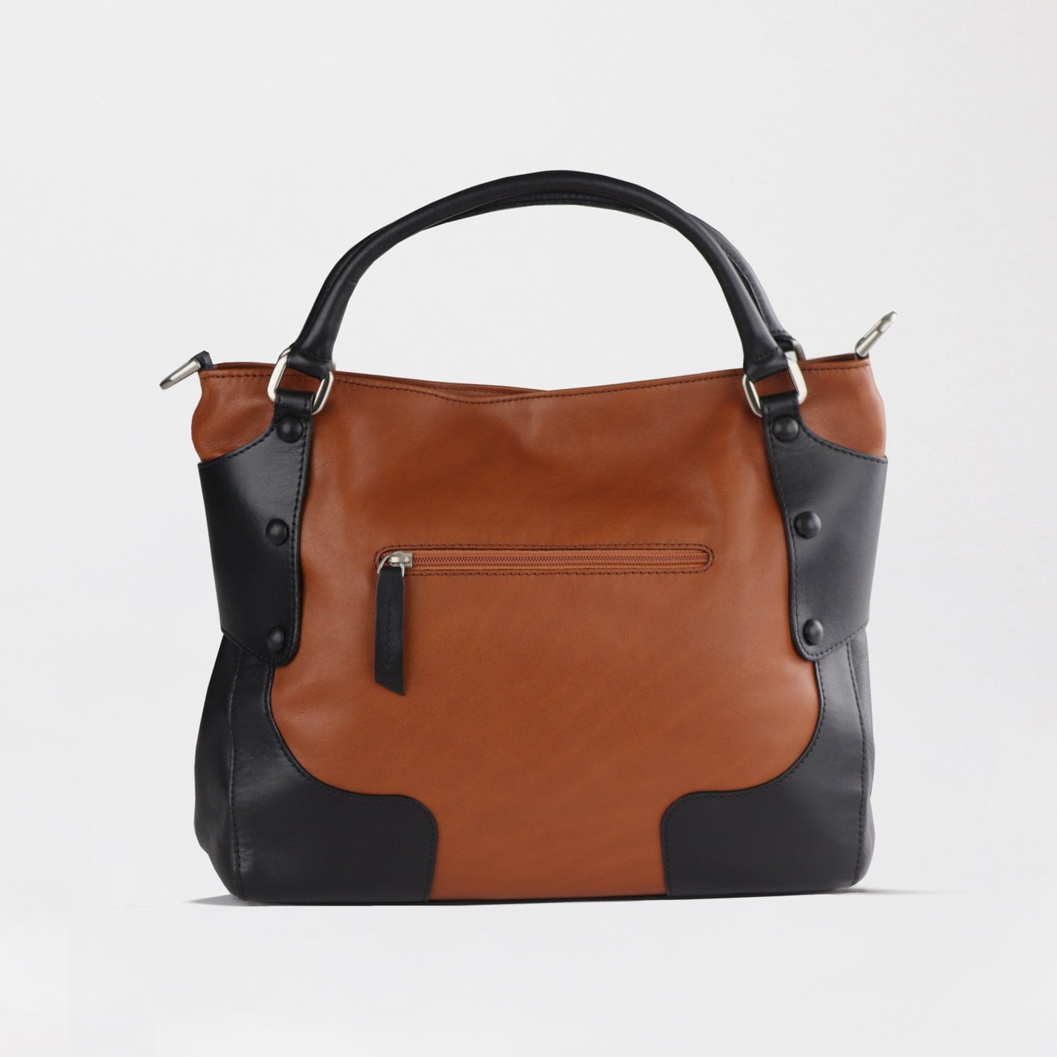 Froggie Shoes Shoes non / Tan Multi / 202-955 Bella Bianca Two-Tone Leather Satchel Tan Multi - 202-956