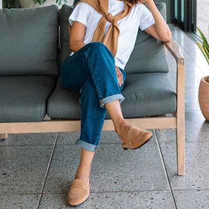 Froggie Shoes Shoes Open back Loafer in Tan - 12974