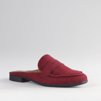 Froggie Shoes Shoes Open back mule in Burgandy - 12974