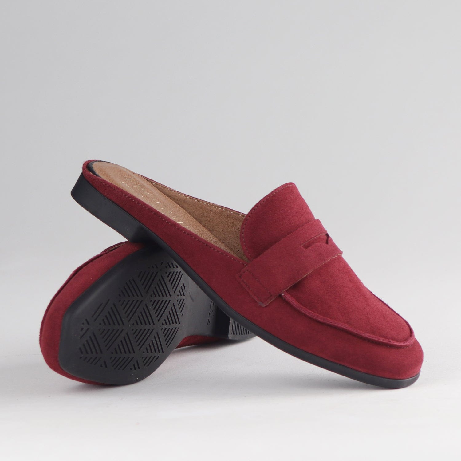 Froggie Shoes Shoes Open back mule in Burgandy - 12974