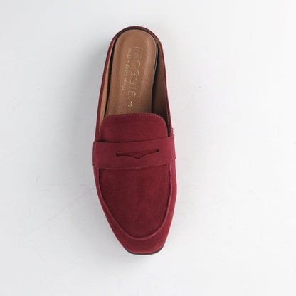 Froggie Shoes Shoes Open back mule in Burgandy - 12974