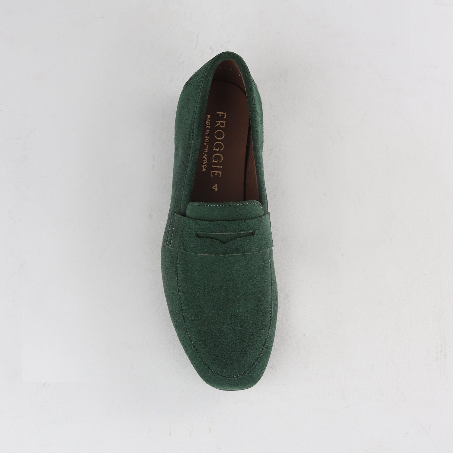 Froggie Shoes Shoes Penny Loafer in Pine Suede - 12587
