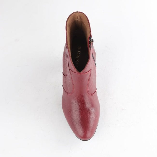 Froggie Shoes Shoes Pointed Ankle Boot in Red - 12486