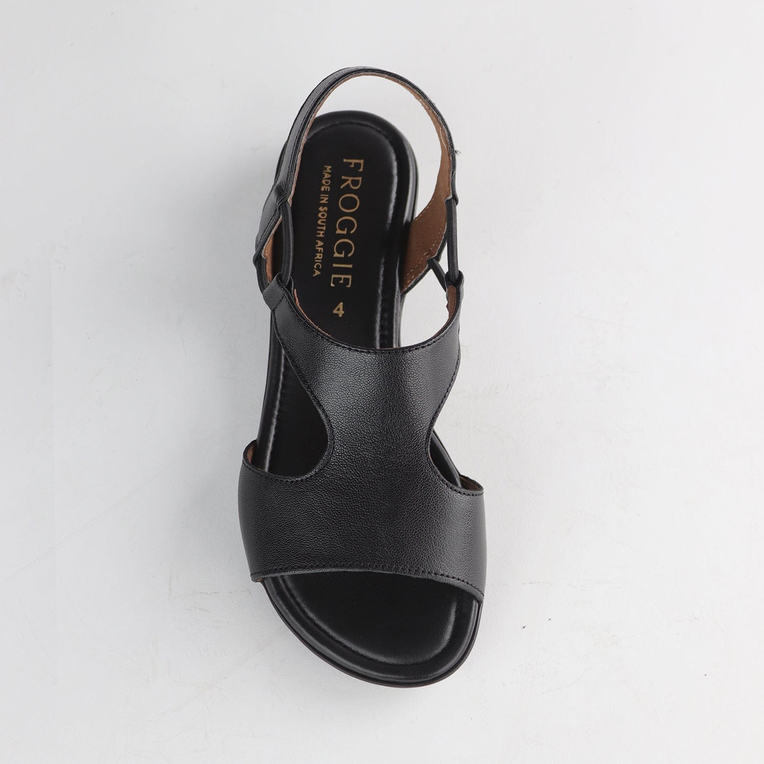 Froggie Shoes Shoes Slingback T-Bar Flat Sandal in Black - 12104