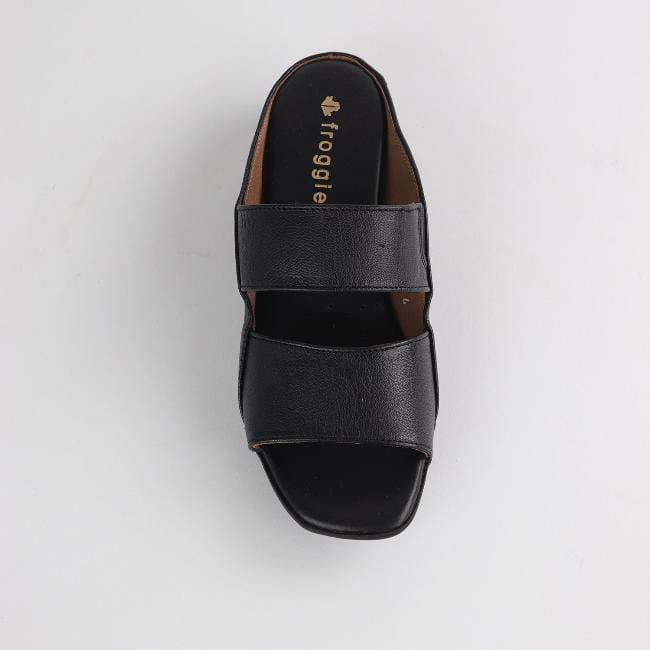Froggie Shoes Shoes Slip-on Mule Sandal in Black - 12317