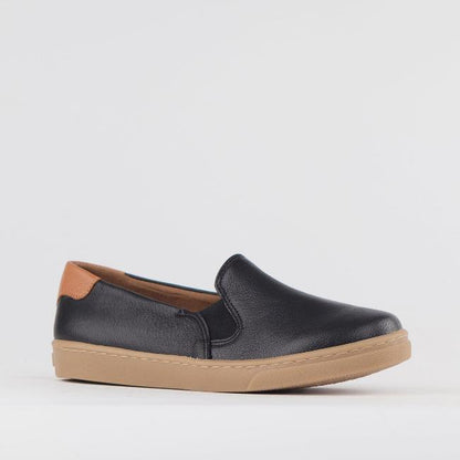 Froggie Shoes Shoes Slip-on Sneaker with Removable Footbed in Black Multi - 12750