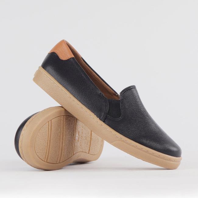 Froggie Shoes Shoes Slip-on Sneaker with Removable Footbed in Black Multi - 12750