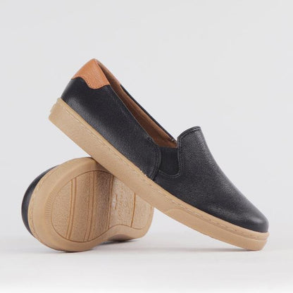 Froggie Shoes Shoes Slip-on Sneaker with Removable Footbed in Black Multi - 12750