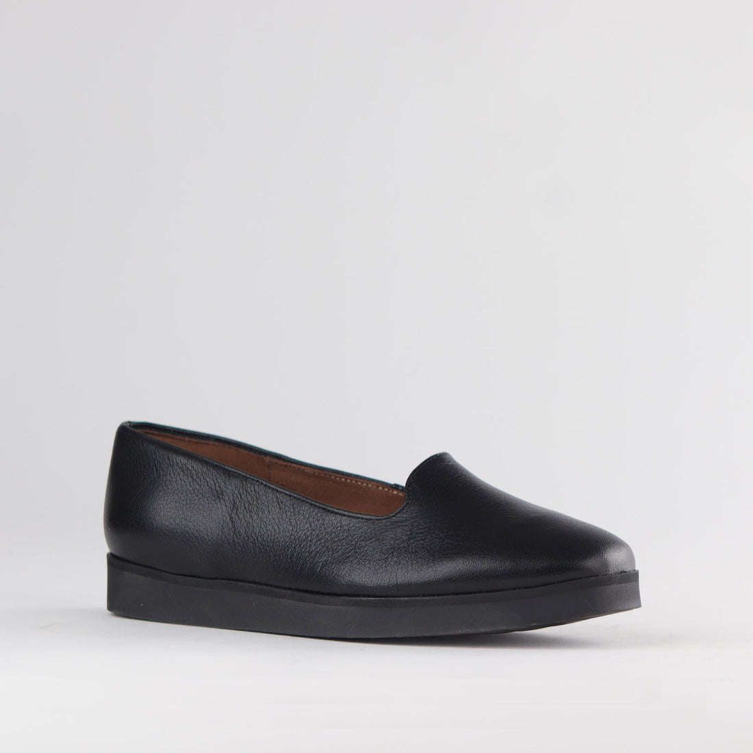 Froggie Shoes Shoes Square Toe Slipper Cut Shoe in Black  - 12763