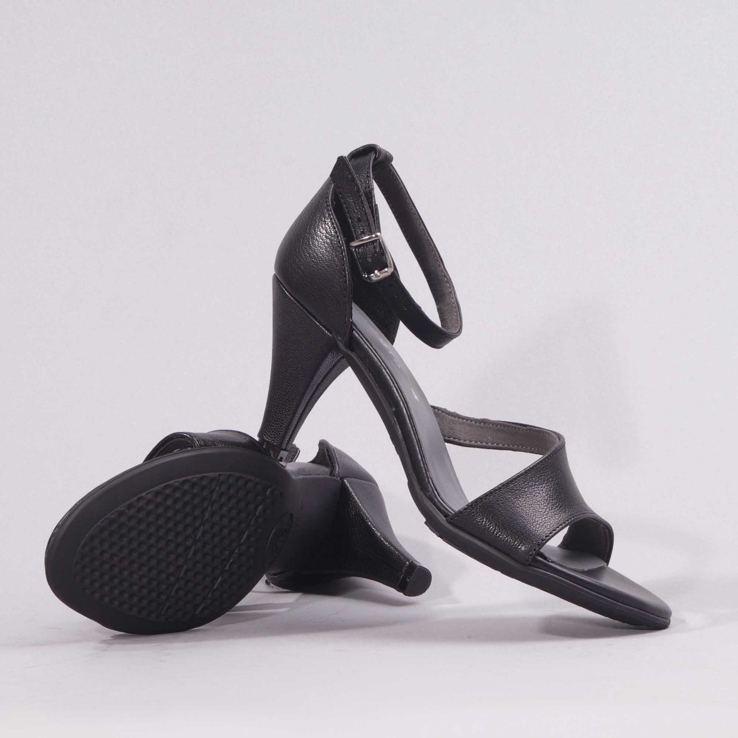 Froggie Shoes Shoes Strappy High Heel in Black - 12566