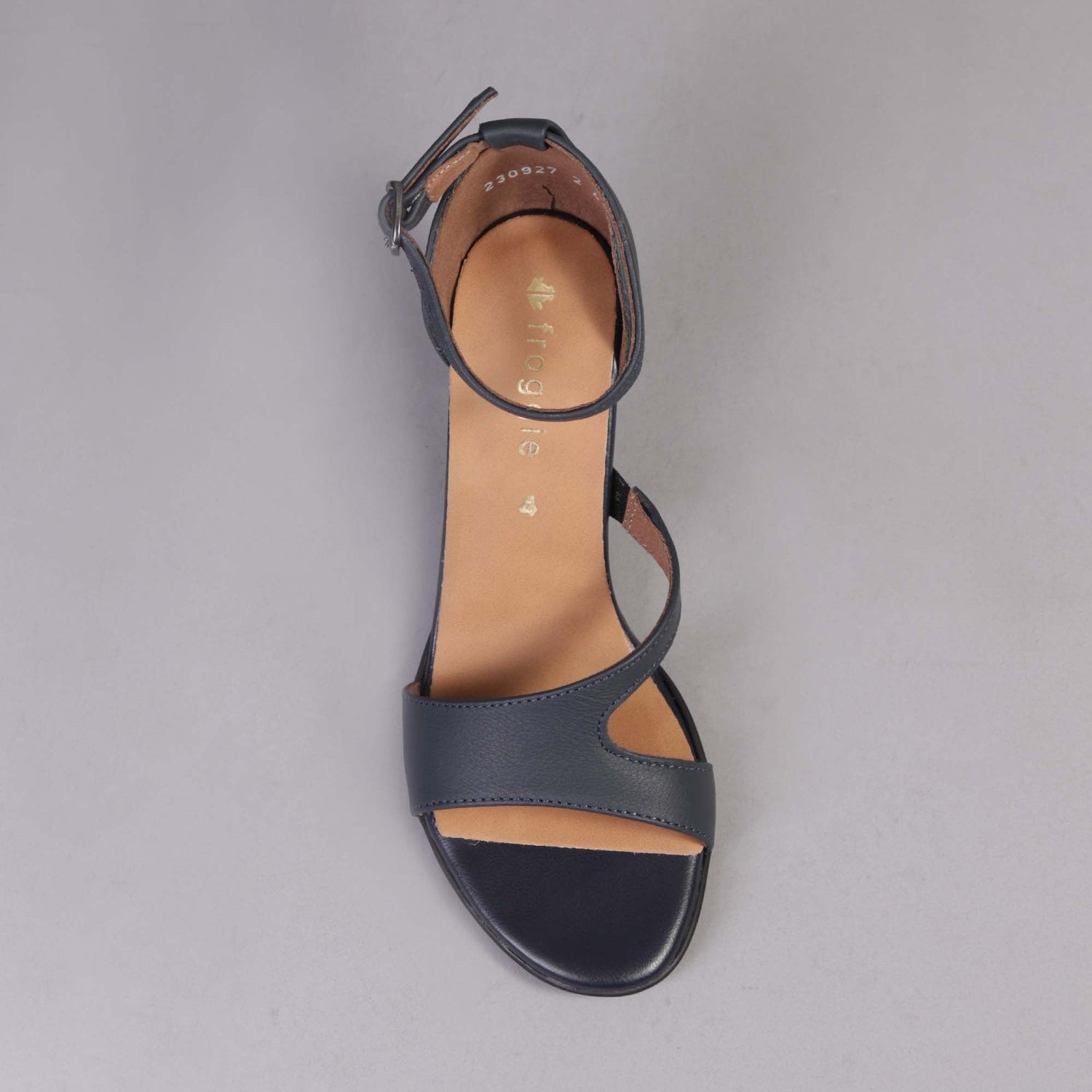 Froggie Shoes Shoes Strappy High Heel in Navy - 12566