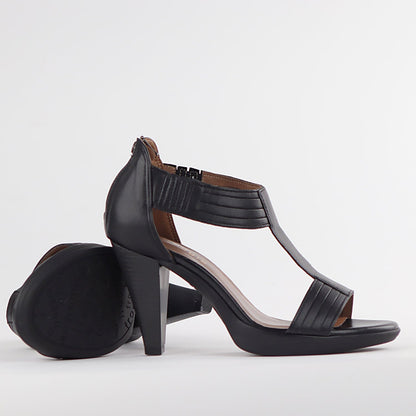 Froggie Shoes Shoes T-Bar High Heel Sandal in Black - 10729