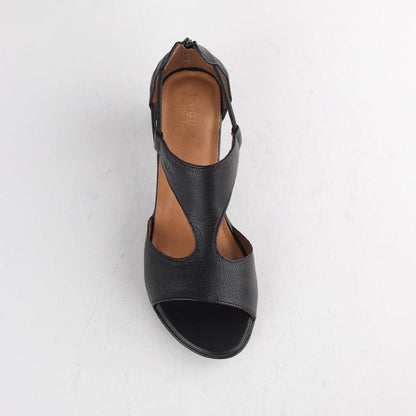 Froggie Shoes Shoes Wider Fit T-Bar Heel in Black  - 11645